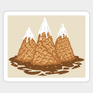 three ice cream Sticker